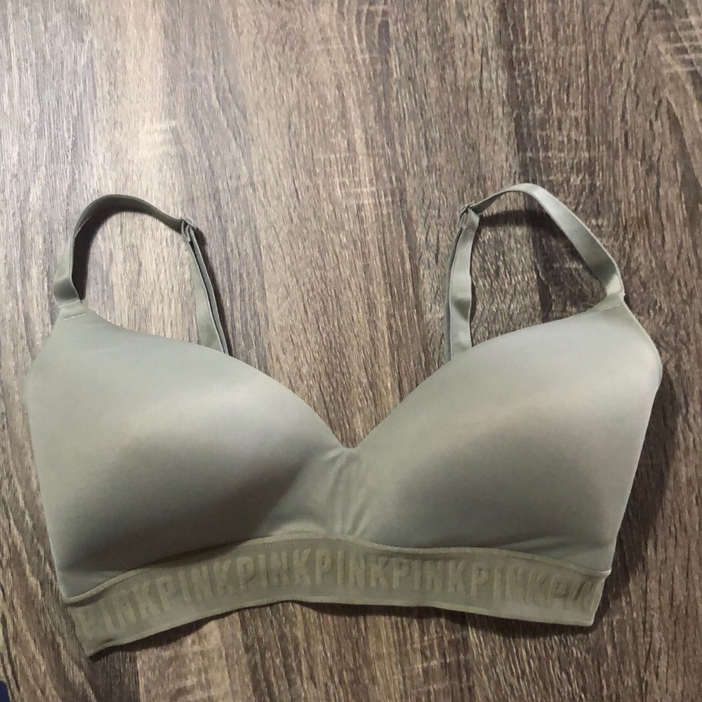 VS Pink Olive Wear Everywhere Bra 34DD